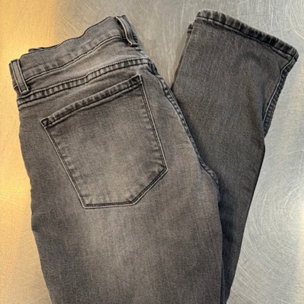 Womens Slim Mott & Bow Boyfriend Jeans Stretch Allen Gray Size 26 X 28